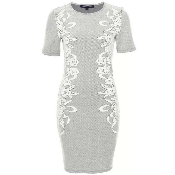French Connection Floral Jacquard Bodycon - Picture 2 of 7